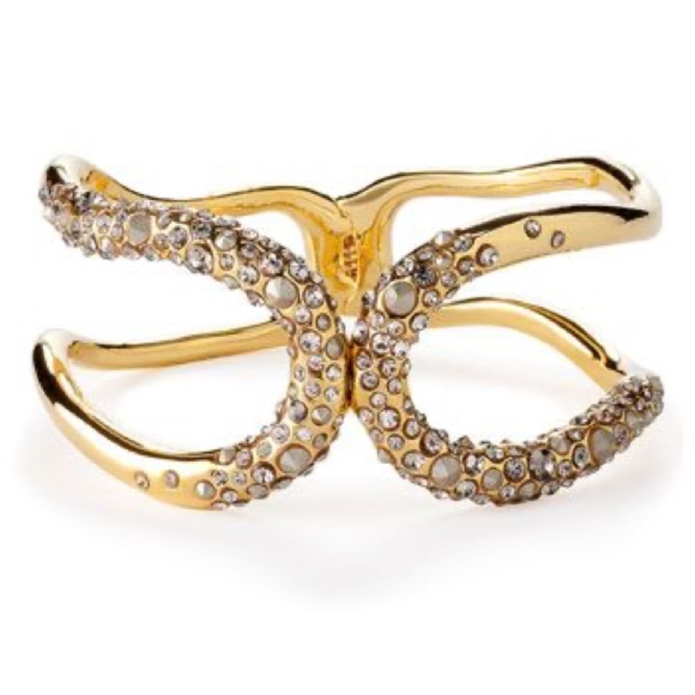 Alexis Bittar Crystal Miss Havisham Hinged Cuff